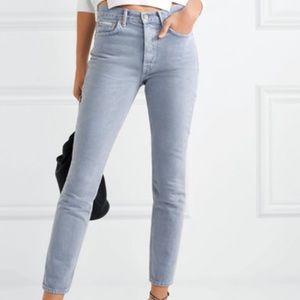 EUC GRLFRND Karolina Straight Leg Jean Periwinkle Blue 27